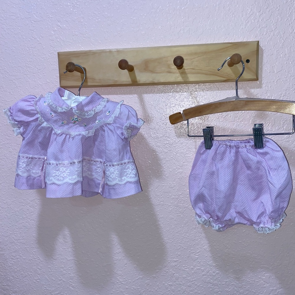 VINTAGE Baby Dress & Bloomers